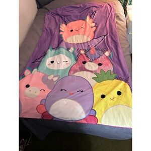 Squishmallows Plush Comforter Purple Pink Archie Joelle Lola Reshma Maui Twin